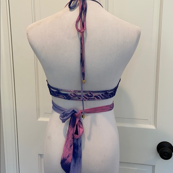 Charmosa Tye Die Wrap Bikini Top - Picture 5 of 8